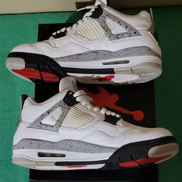 Nike Air Jordan 4 Retro White Cement Shoes (2016) - Size 10 - PLEASE READ! - Picture 2 of 9